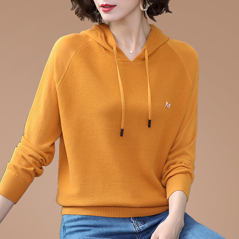 Áo Hoodie Vải Lụa Mỏng Dáng Rộng Tay Dài Thời Trang Xuân Hè 2021 Cho Nữ