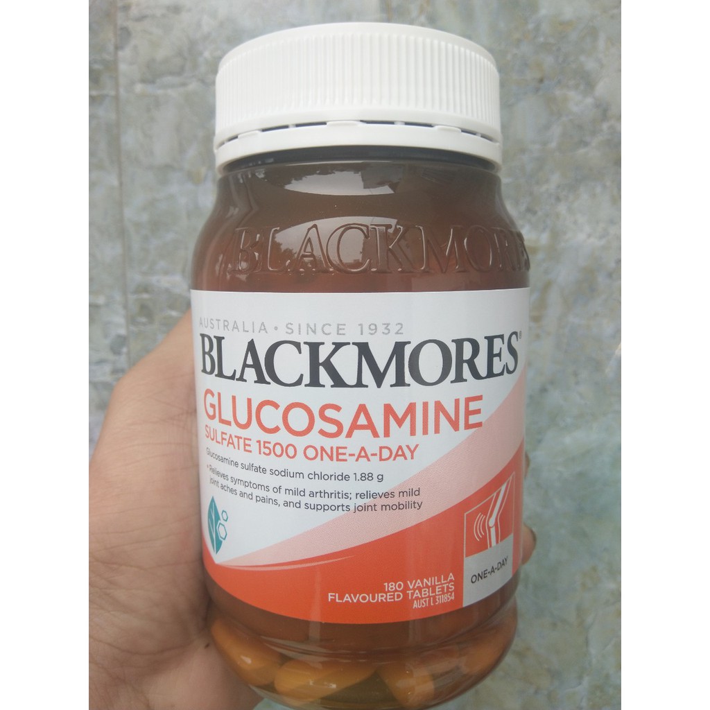 (Mẫu mới) - Viên uống Blackmores Glucosamine Sulfate 1500mg One-A-Day 180 viên