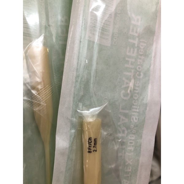 -SIZE 8FR DÂY ỐNG SONDE FOLEY THÔNG TIỂU XÔNG TIỂU DẪN LƯU NƯỚC TIỂU 2 NHÁNH 8FR ống thông xông tiểu trẻ em