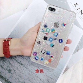 Ốp lưng lấp lánh dành cho iphone X 6 6s 7 8 Plus