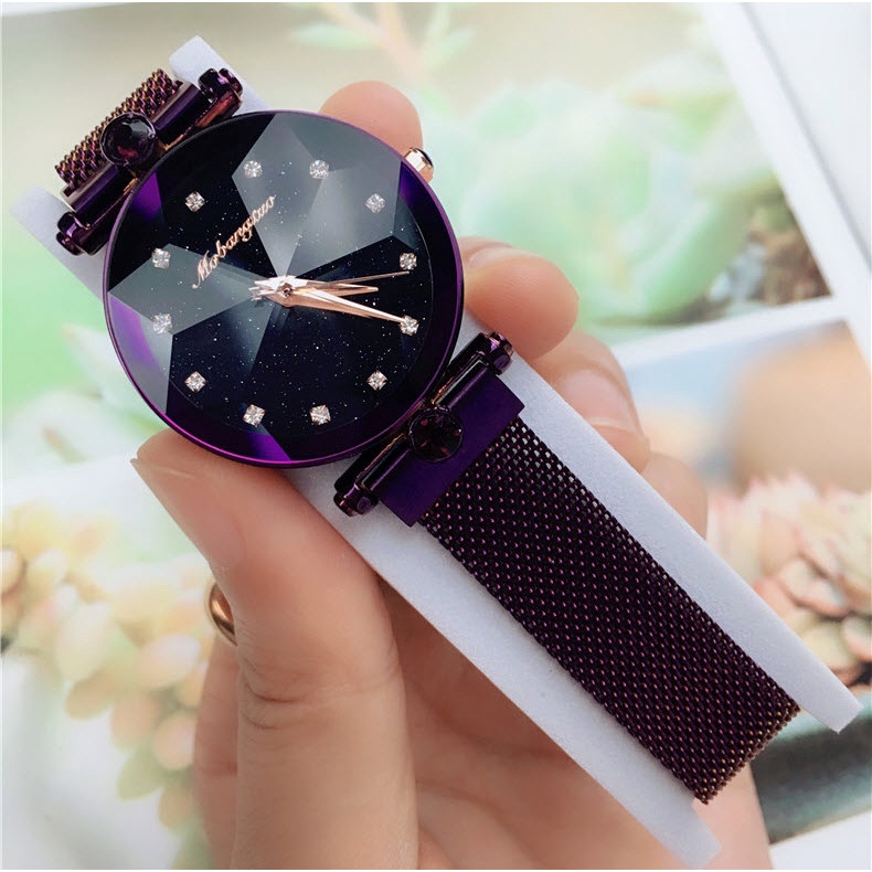 Đồng Hồ Nữ Dây Nam Châm Mobangtou 8013 Dây Lụa Cao Cấp Mặt Số Thời Trang Đẹp Giá Rẻ