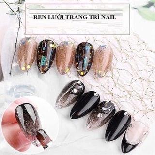 Ren lưới đắp ẩn trang trí móng tay chân