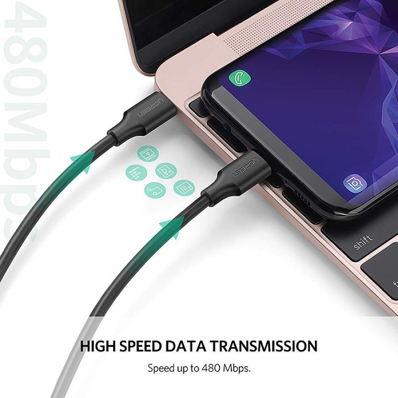 Cáp Sạc USB Type-C Sang USB Type-C Dài 1.5M Ugreen 50998 - Hàng Chính Hãng