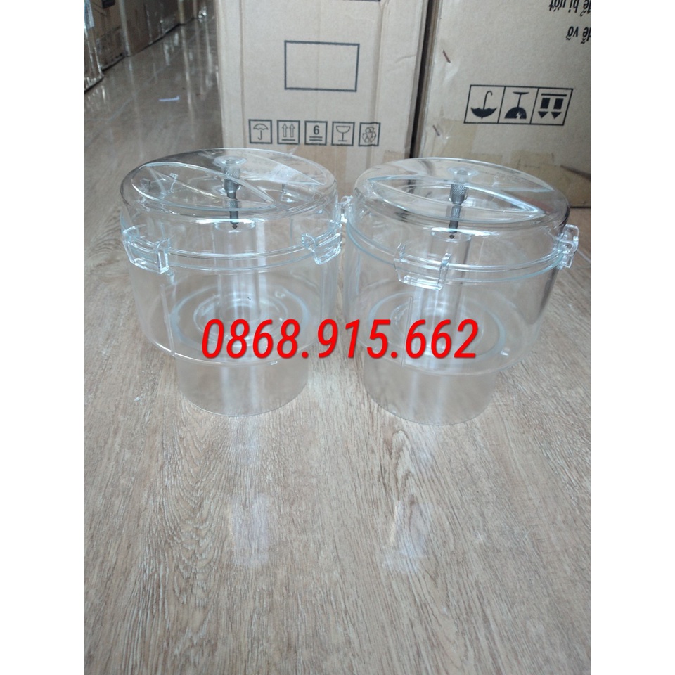 Phụ kiện bộ cối xay thịt gồm vỏ cối, trục và lưỡi xay thịt loại 4 chấu dùng cho máy xay magic, krobell,sunhouse,kangaroo