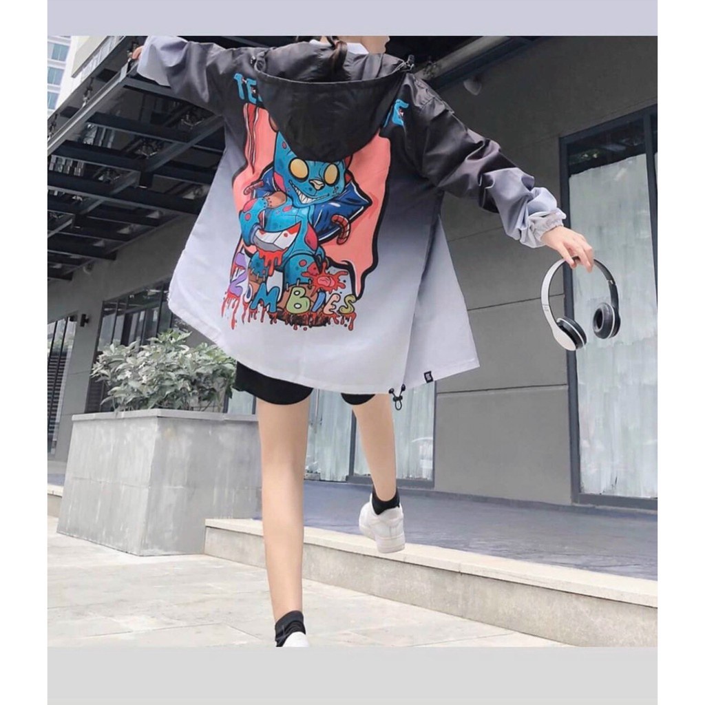 [VIDEO TỰ QUAY] Áo Khoác Dù Nam Nữ Zoombie In Chất Liệu 3D Cao Cấp