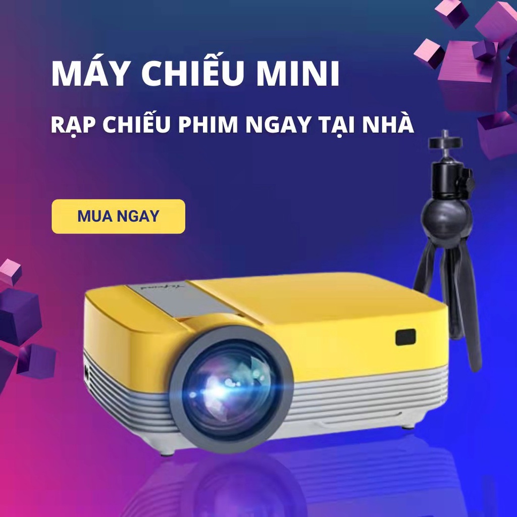 Máy chiếu Mini đa năng Q6 Full HD 1080, sắc nét trên từng khung hình, Xem phim ,bóng đá giải trí ngay tại nhà