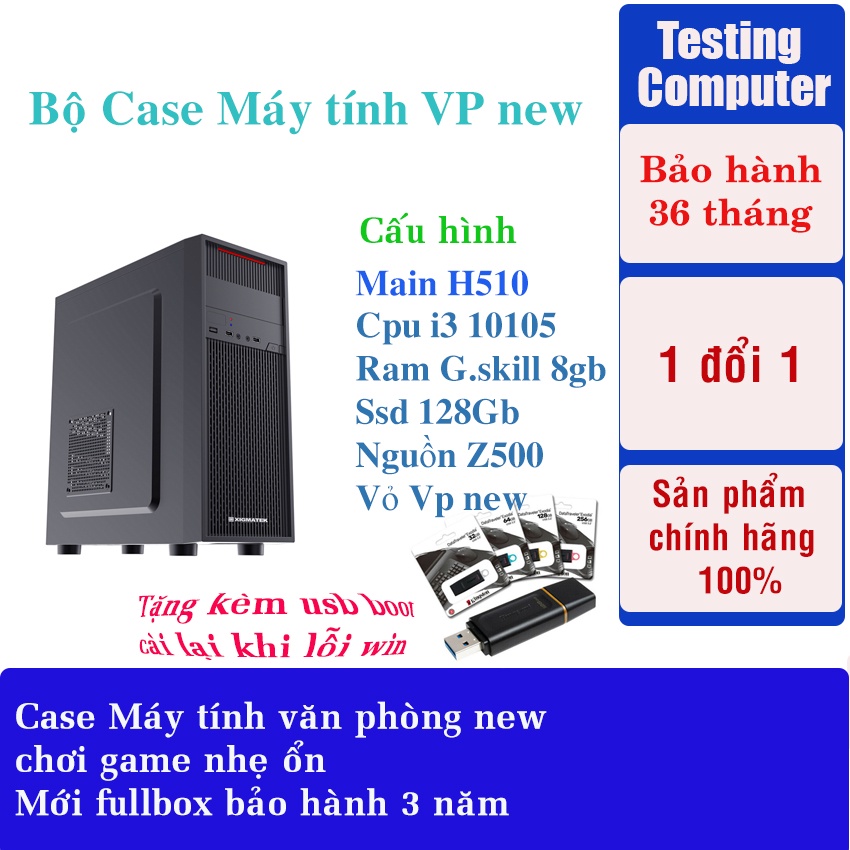 Bộ Case Máy tính văn phòng new