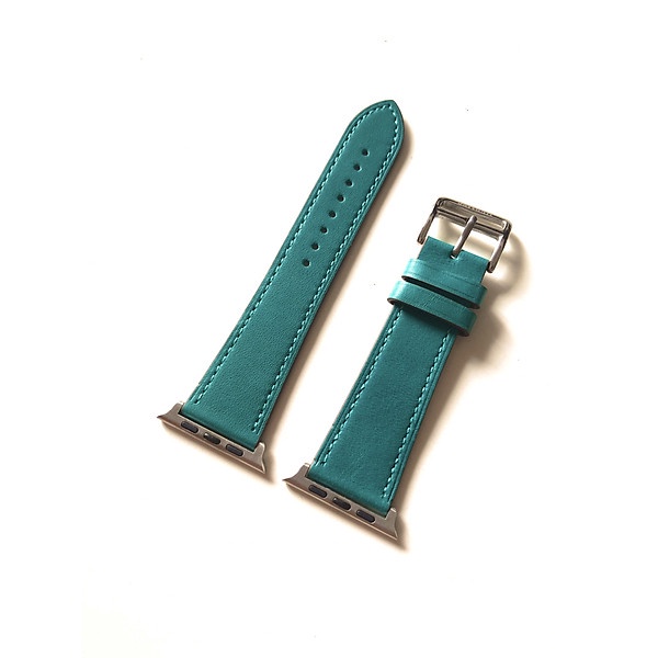 Dây đeo thay thế cho Apple Watch Series 1 / 2 / 3 / 4 / 5 - chất liệu Da (Xanh Midnight, Size mặt đồng hồ: 42-44 mm)