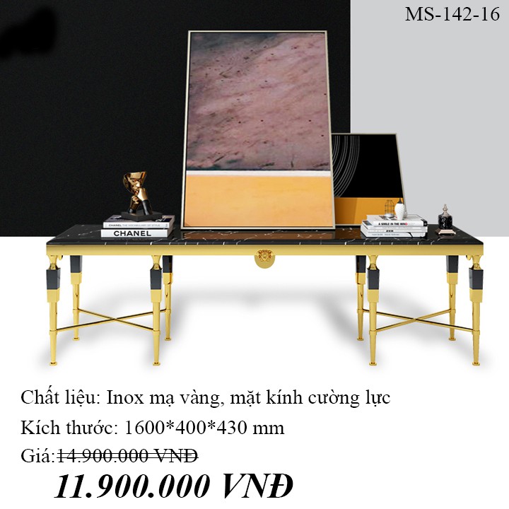 Kệ Tivi Inox 304 Mạ Titan Gold Nhập Khẩu HFC-TV142-16 Sang Trọng