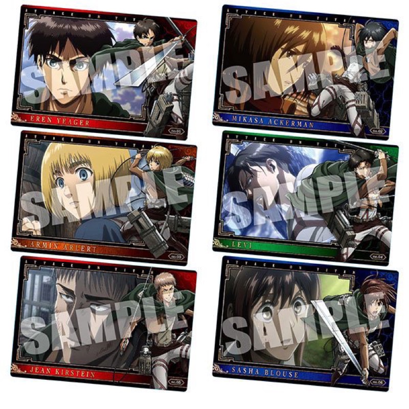 Bánh xốp kèm card nhân phẩm Attack on Titan ver The Final Season