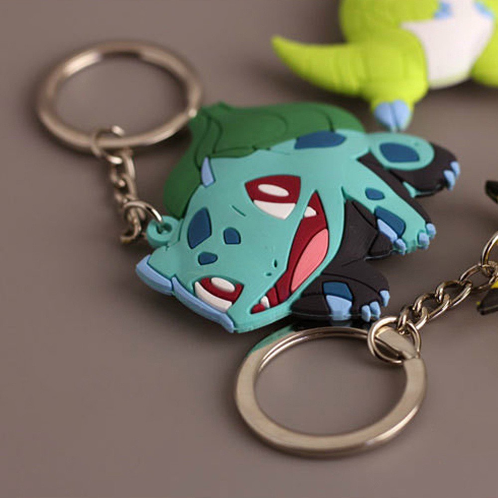 Móc khóa bằng nhựa PVC hình thú Pokemon