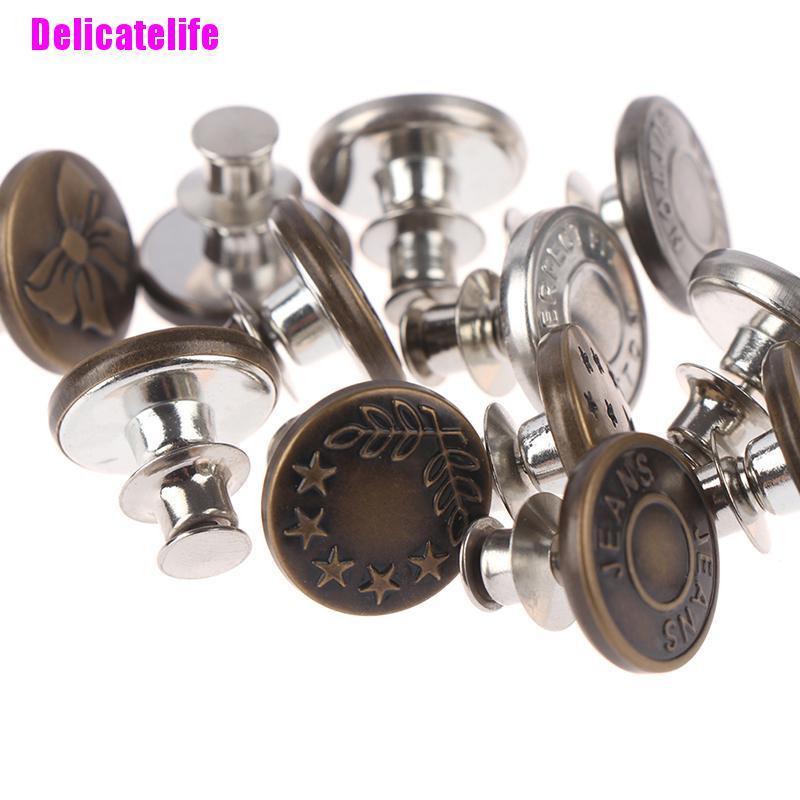 Nút bấm quần jean bằng kim loại 17mm DIY