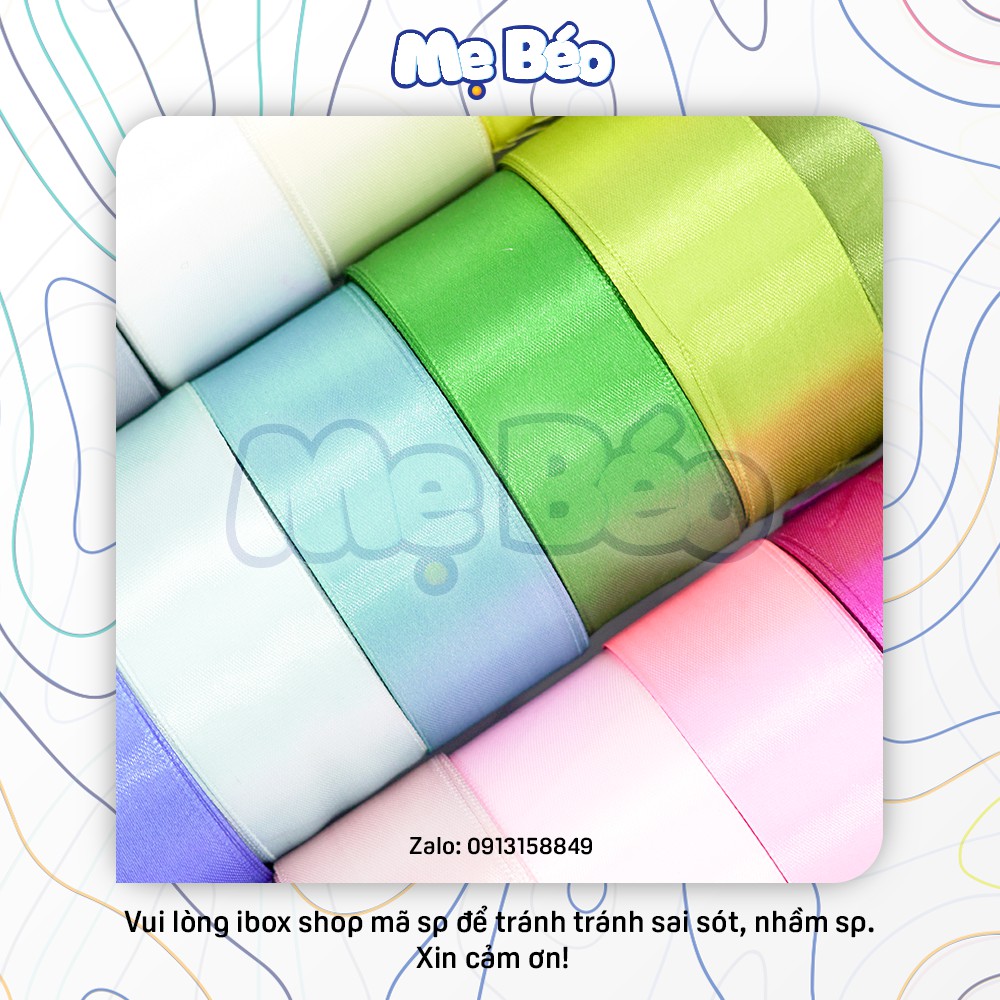 Ruy băng lụa Satin 4cm ~22m