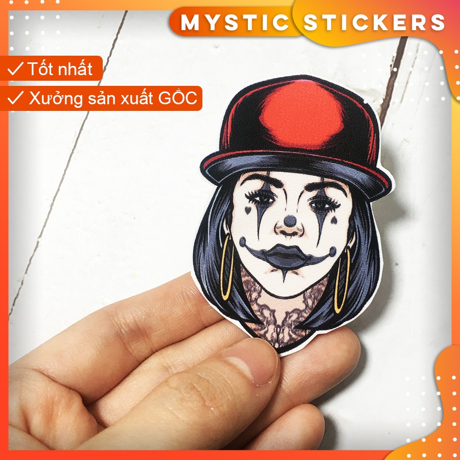 [JOKER GIRL] 01 Sticker chống nước/ dán laptop vali xe mũ bảo hiểm nhà cửa ...