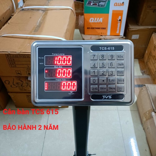 [ BẢO HÀNH 24 THÁNG ] Cân tính tiền điện tử cân bàn TCS - 615 ( 100KG &amp; 150KG ) dùng cho cân hàng hóa kho bãi