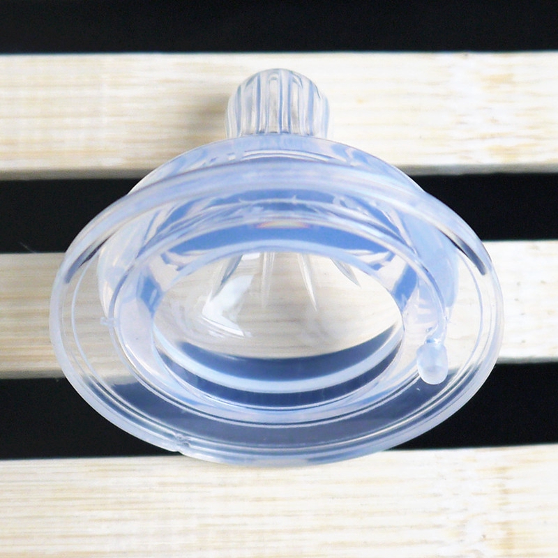 Ti giả gắn bình sữa miệng rộng bằng silicone dành cho em bé