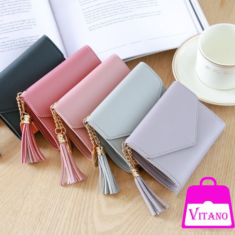 Ví bóp cầm tay da nữ mini đẹp
