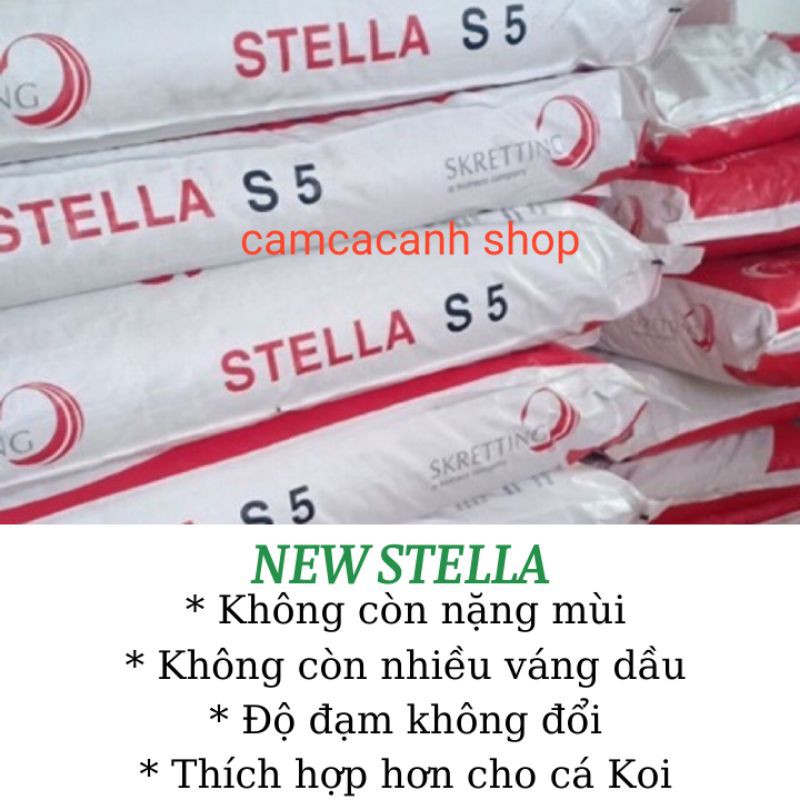 1KG Cám cá NEW STELLA không còn nặng mùi, không còn váng dầu thích hợp hơn cho cá Koi