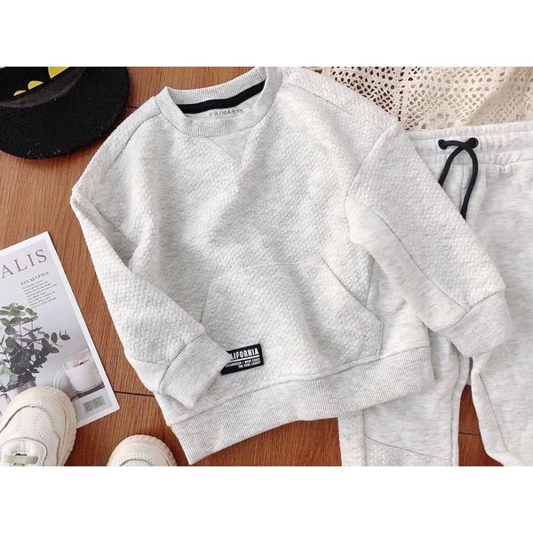 Bộ nỉ primark ghi sáng