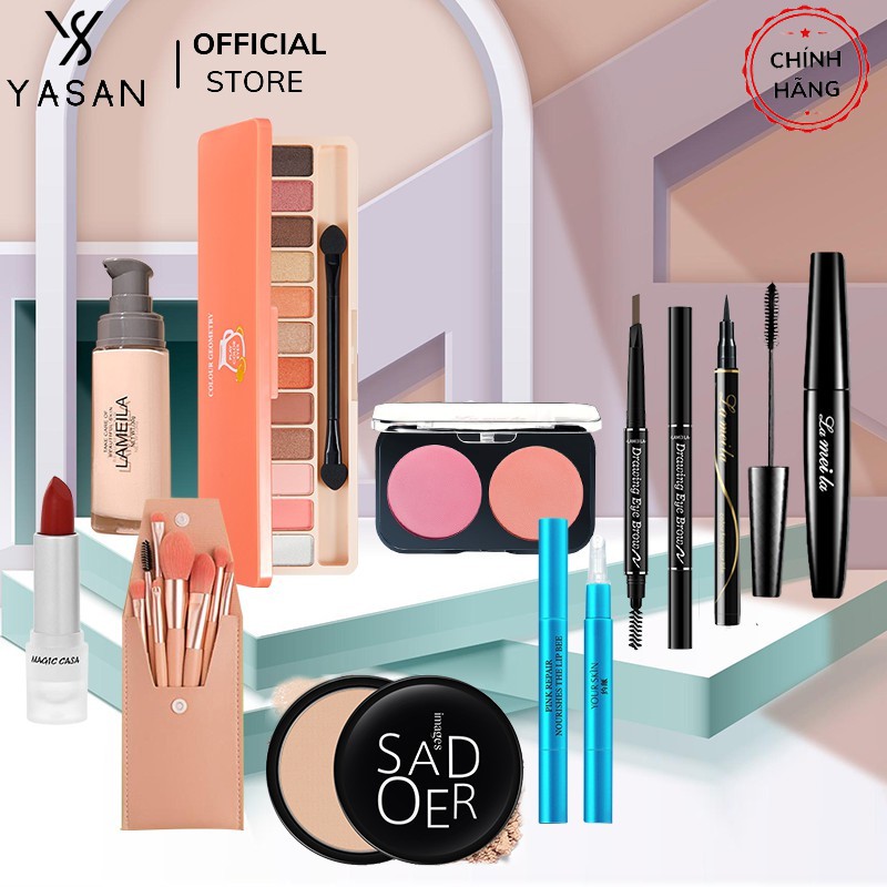 Bộ trang điểm chuyên nghiệp 10 món makeup cơ bản bảng màu thời thượng hottrend Yasan | BigBuy360 - bigbuy360.vn