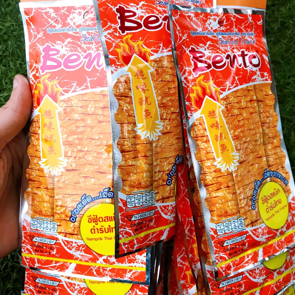 Dây 12 Gói Mực Bento Thái Lan [gói 6gr] Đủ Vị (Đỏ, Tím, Xanh, Cam)