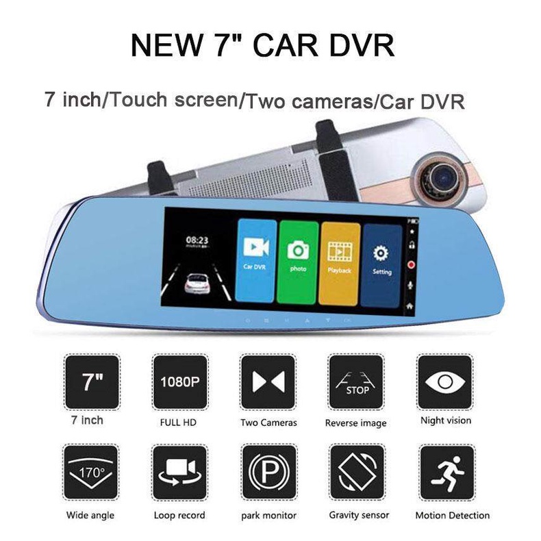 Camera hành trình EKLEVA có màn hình cảm ứng 7 inch HD cho xe hơi