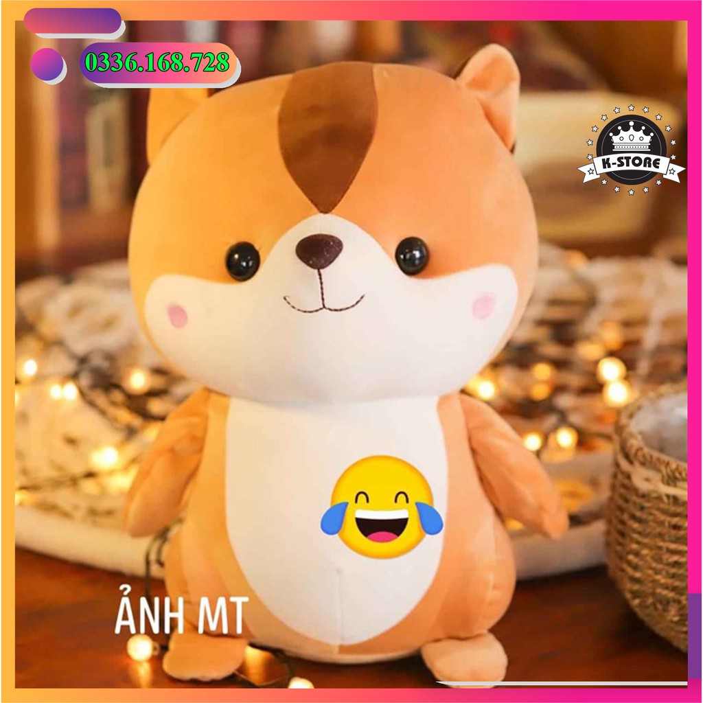 Gấu Bông Sóc Nâu 45Cm Có Ảnh Thật + Video Gấu Bông Hình Thú Cute Ngộ Nghĩnh Size 45 Cm Siêu To Siêu Dễ Thương