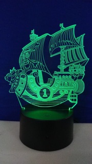 Đèn led 3d Thousandsunny onepice