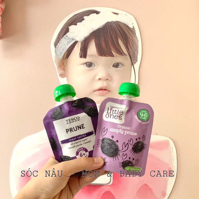 Mận Đen Nghiền Hữu Cơ Cho Bé Từ 6m.