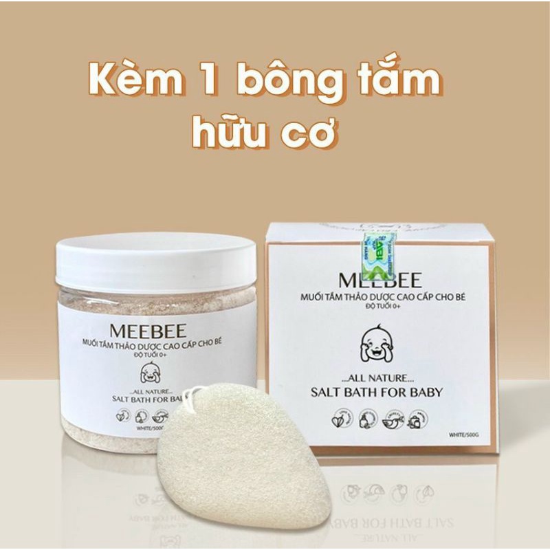 Muối tắm bé thảo dược cao cấp Meebee 100% từ thảo dược SẠCH, TỰ NHIÊN