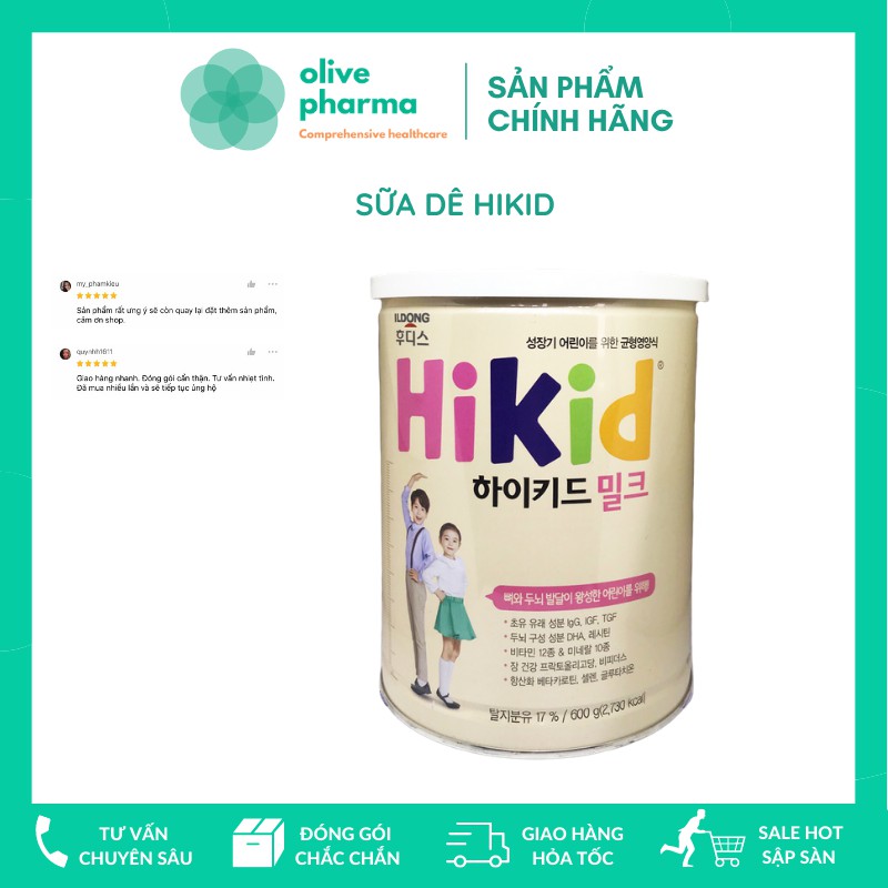 Sữa dê núi Hikid Gold 700g