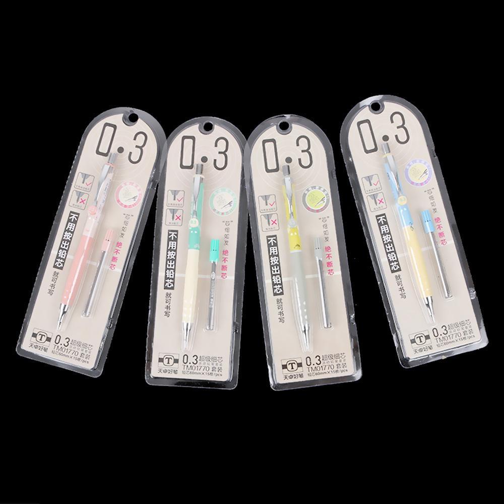 LET 1 Set Ruột Bút Chì Bấm 0.3mm Màu Sắc Ngẫu Nhiên