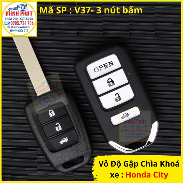 Vỏ Độ gấp Chìa khoá xe Honda City mẫu mới