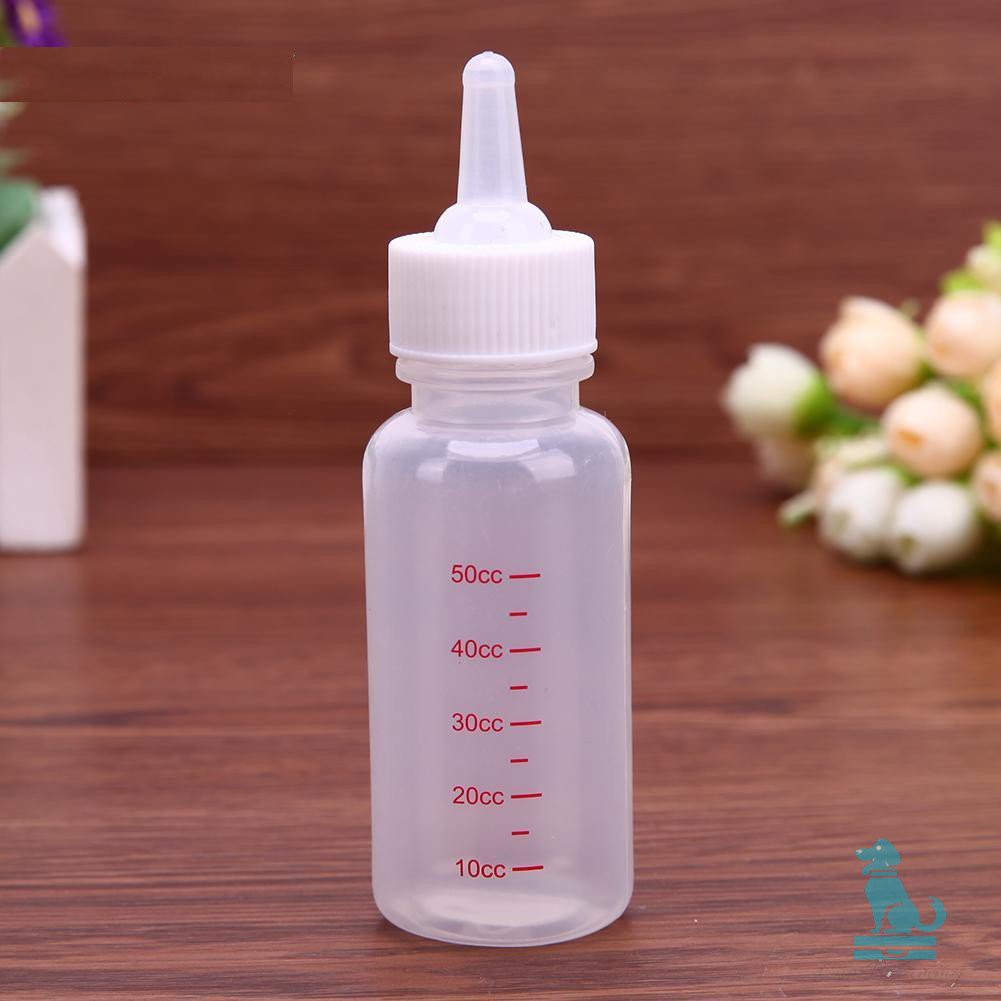 [Mã 253FMCGSALE giảm 8% tối đa 100K đơn 500K] Bình sữa 50ml cho chó mèo chất liệu silicone