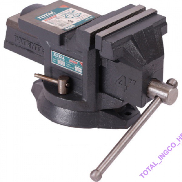 ÊTÔ kẹp đế xoay 4 inch TOTAL THT6146 INGCO HBV084 - Ê tô bàn nguội