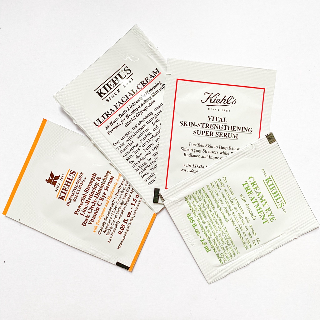 Sample mẫu thử mỹ phẩm của Kiehls