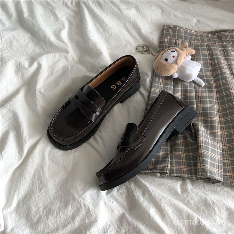 Giày Da Mũi Vuông Phong Cách Nhật Bản 2021 Cho Nữ | BigBuy360 - bigbuy360.vn