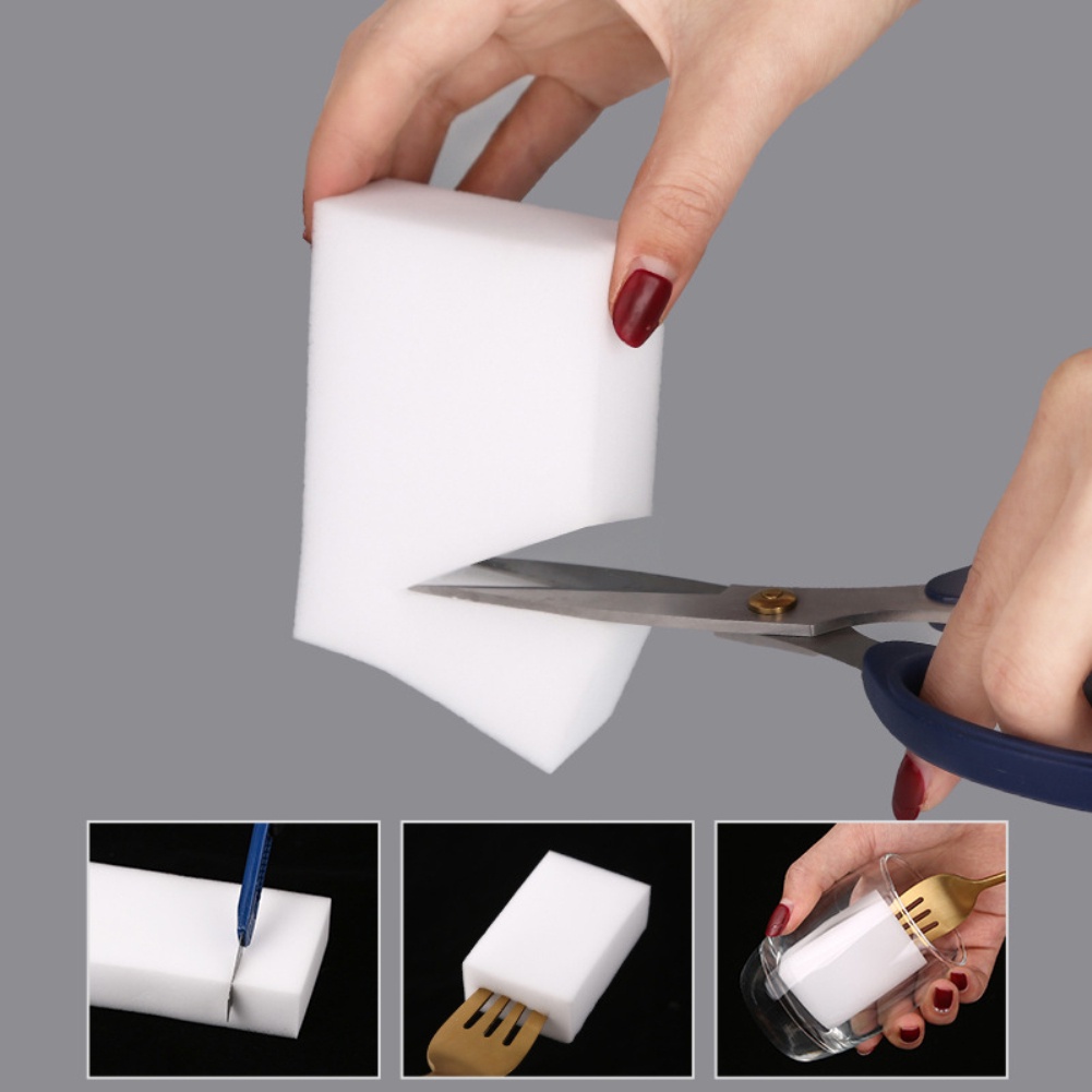 Miếng Bọt Biển Trắng Ma Thuật Để Lau Chùi Cốc Trà Tiện Dụng kk