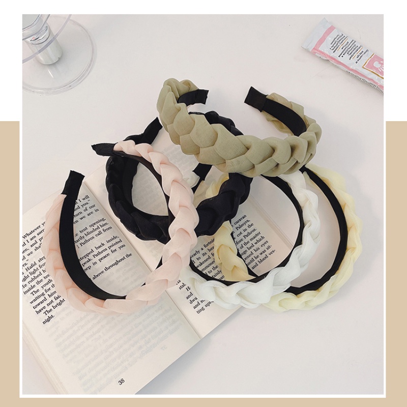 Băng đô cài tóc vải lưới thiết kế phong cách Hàn Quốc cho nữ