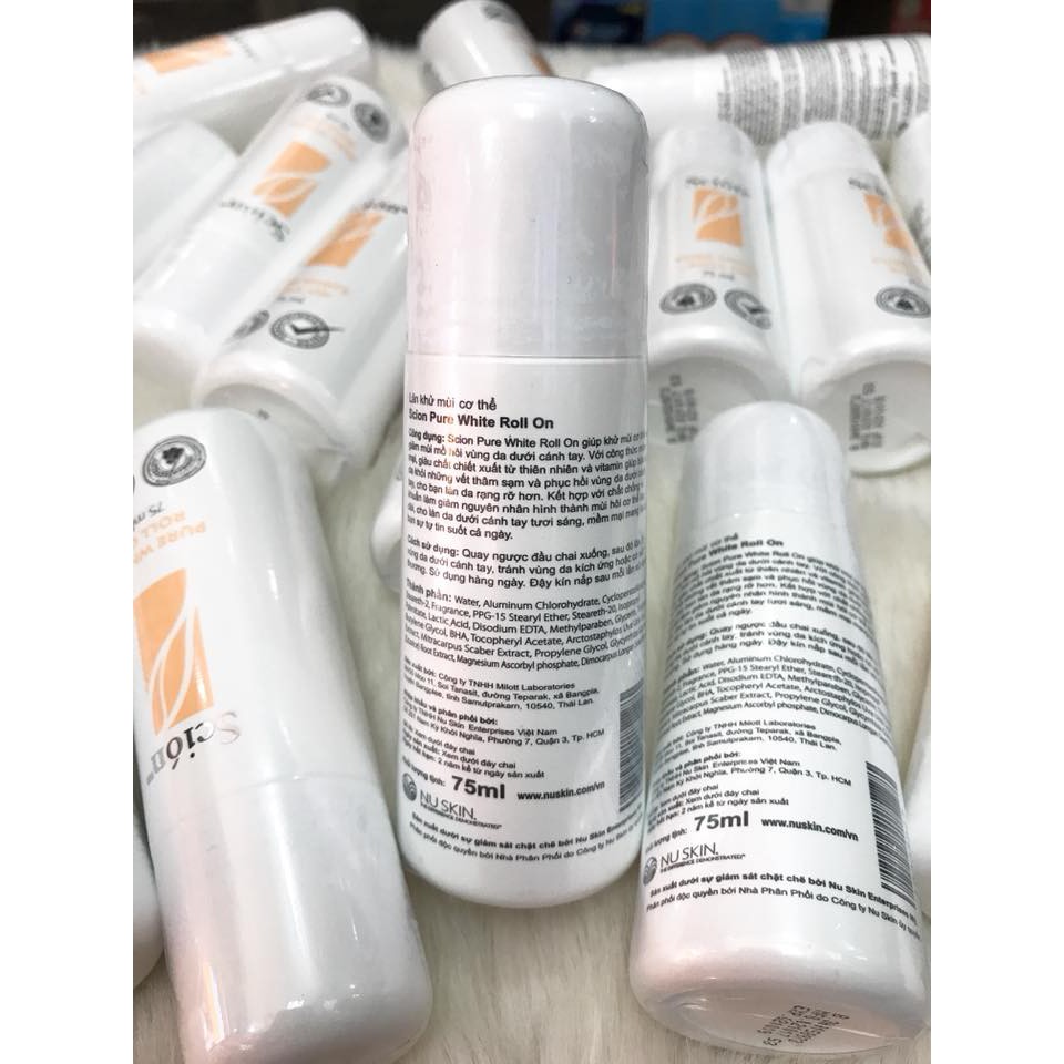 (NUSKIN) Lăn khử mùi Scion Pure White Roll On Nuskin chính hãng cty | BigBuy360 - bigbuy360.vn