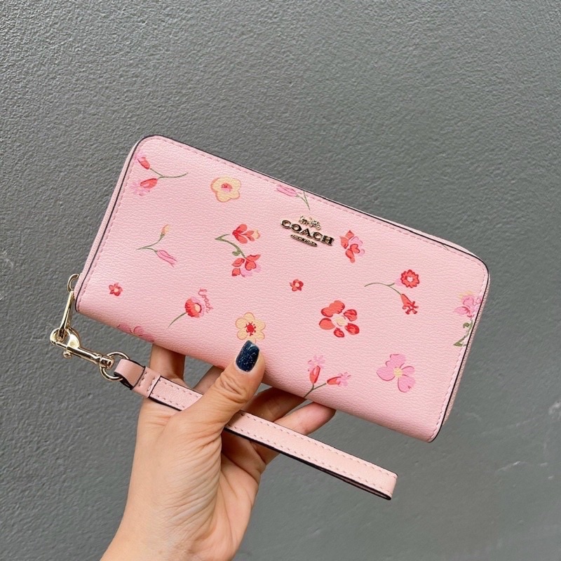 📛RẺ VÔ ĐỊCH📛VÍ COAH HOA LONG ZIP DÀI NỮ