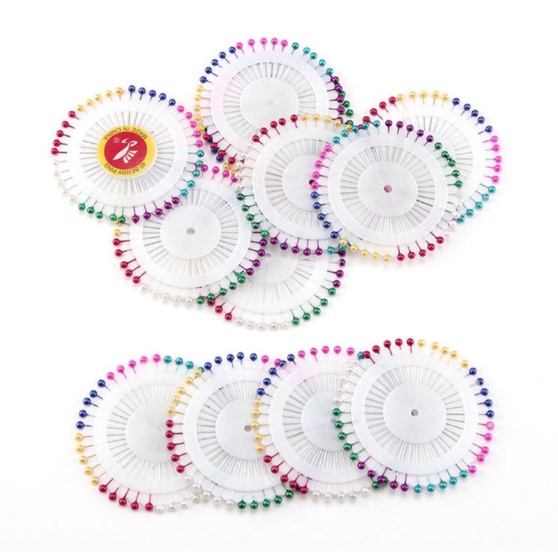 Bộ 12 Vỉ Ghim Định Vị vải - Phụ kiện may mặc