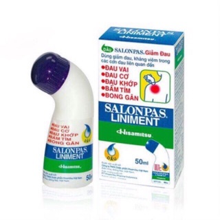 Salonpas Liniment 50 ml (hỗ trợ giảm đau vai-đau cơ-đau khớp-bầm tím-bong gân)