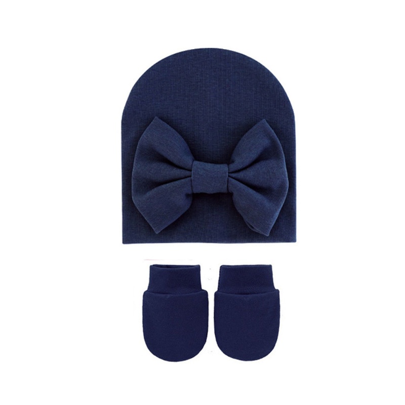 Găng Tay Cotton Mềm Mại Đính Nơ Đáng Yêu Cho Bé