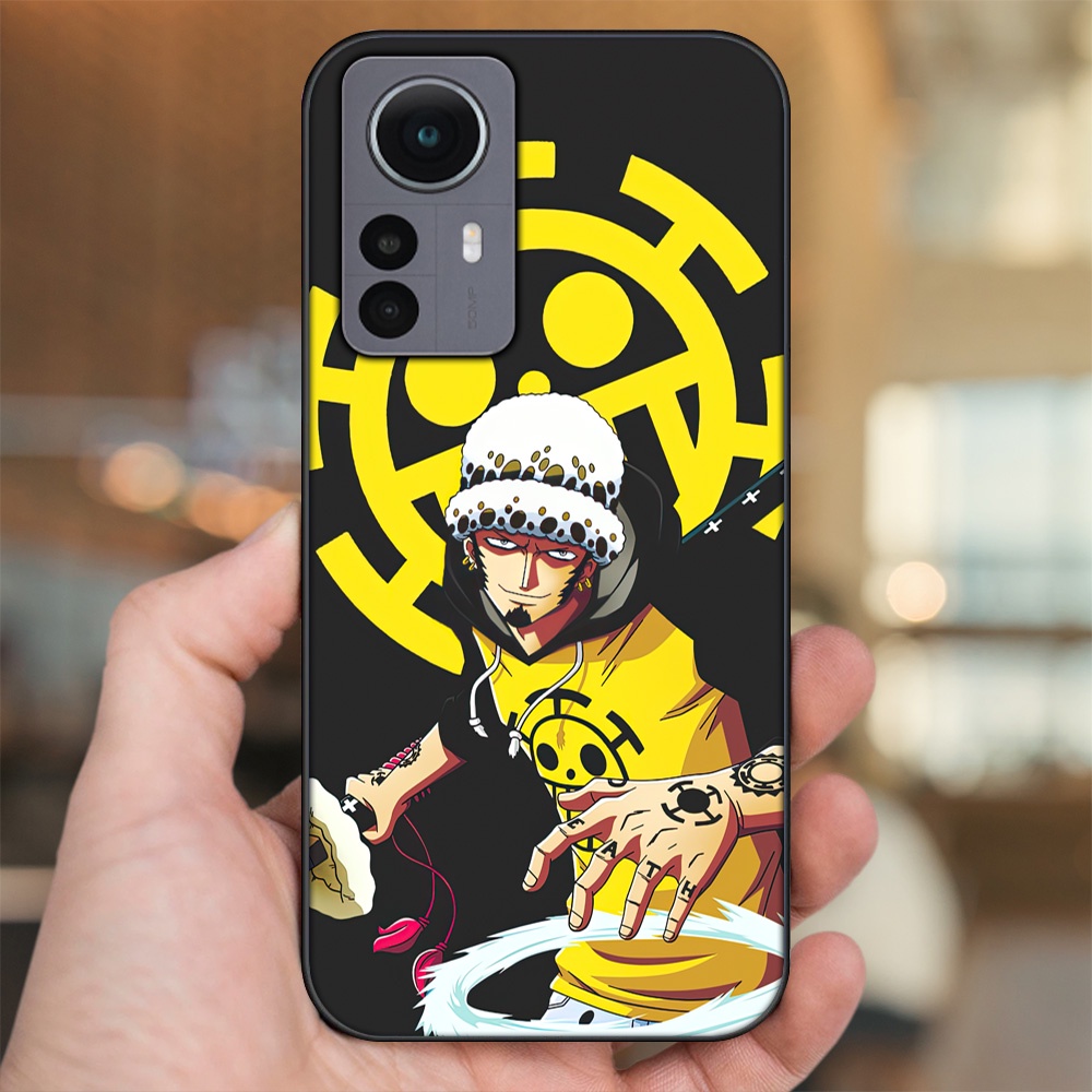 Ốp lưng Xiaomi 12 viền đen in hình Law One Piece