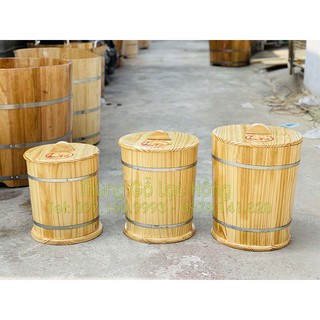 Thùng gỗ Đựng Gạo 30kg