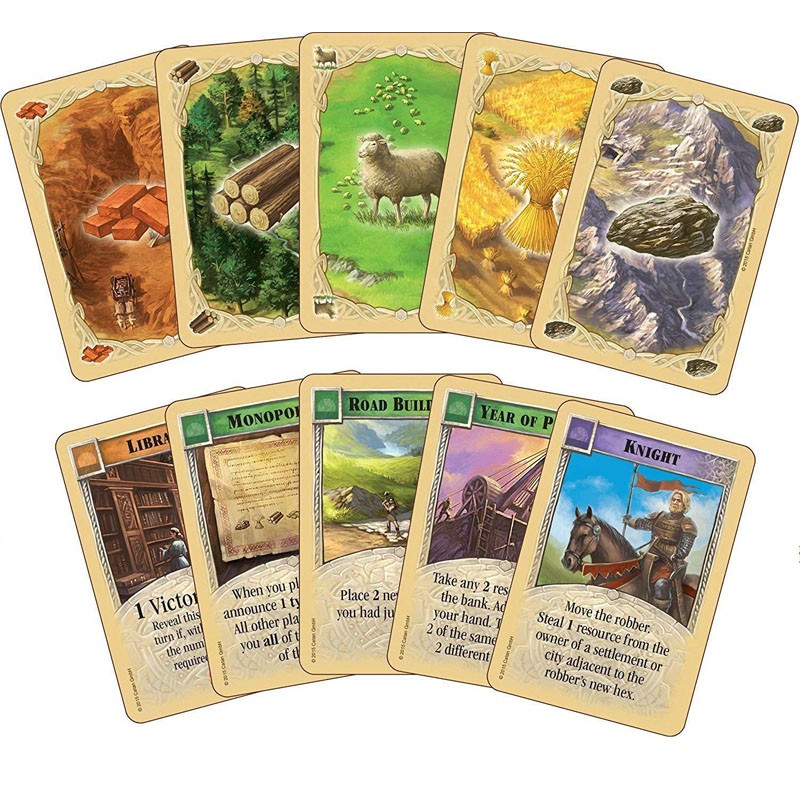 Bộ Thẻ Trò Chơi CATAN 5th CATAN Board Game Vui Nhộn