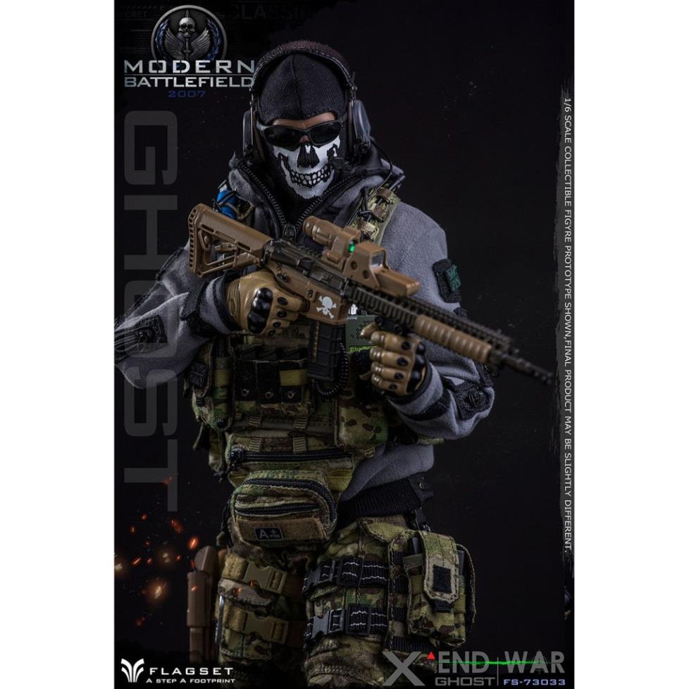 Mô hình lính nam 1:6 Flagset FS73033 End War Ghost X chính hãng, nguyên SEAL