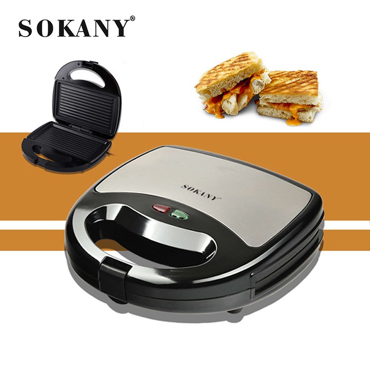 Máy nướng bánh mỳ sandwich Sokany Bảo Hành Chính Hãng 12 Tháng