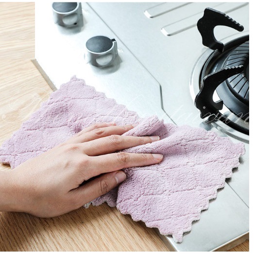 Khăn lông 2 mặt đa năng, tái sử dụng khổ 24*14cm